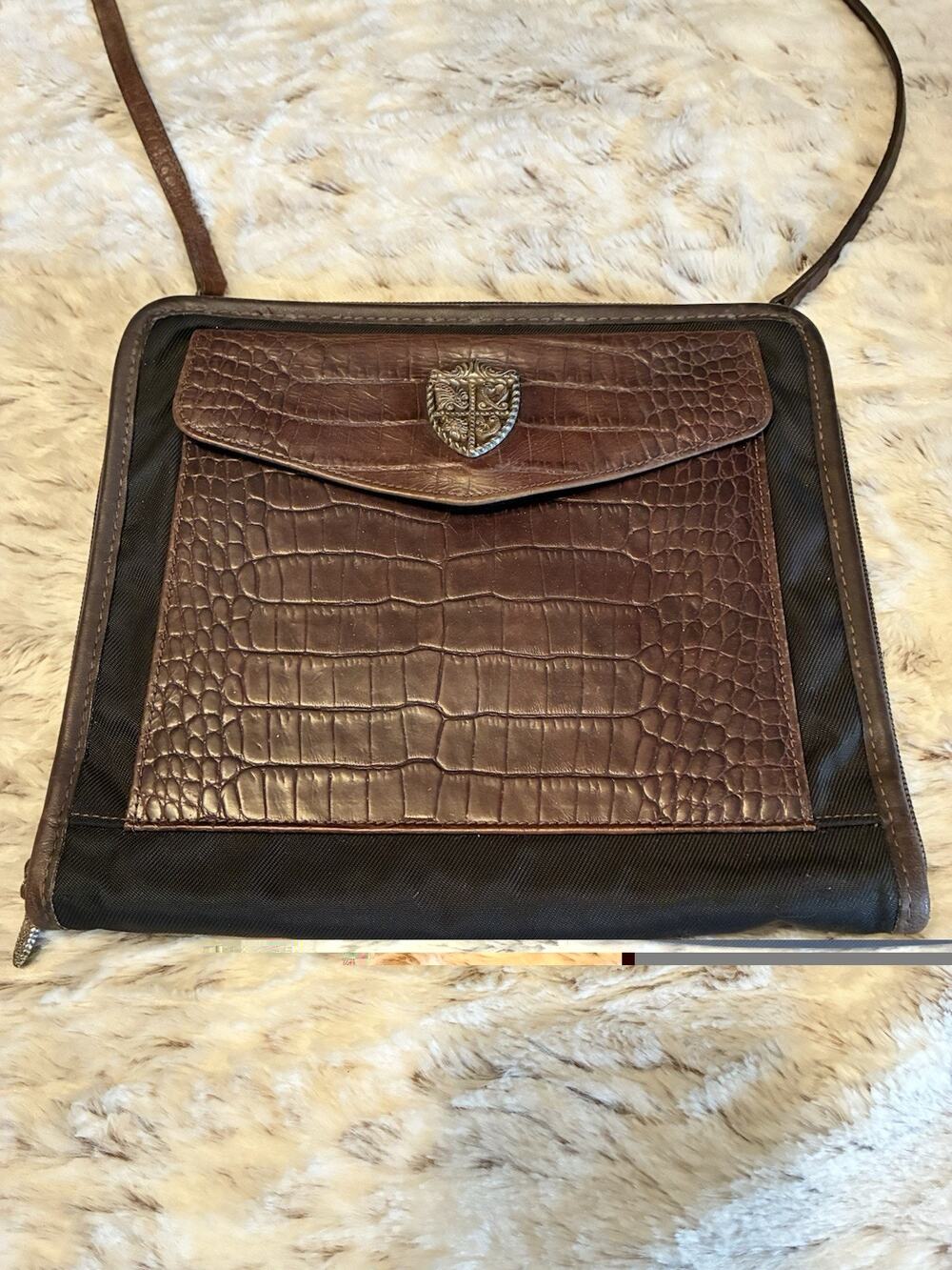 BRIGHTON Vintage Checkbook Wallet Purse Crossbody